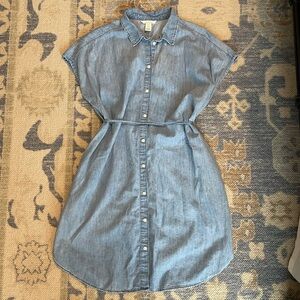 H&M Denim Maternity Shirt Dress